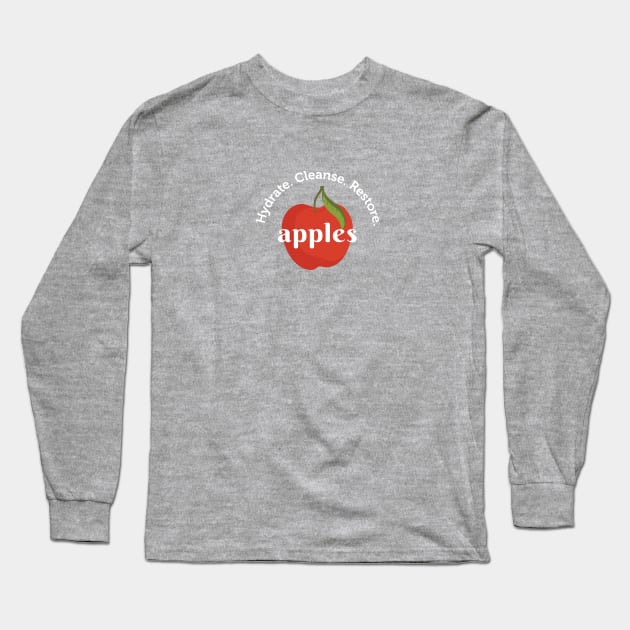 Apples Hydrate Cleanse & Restore Long Sleeve T-Shirt by Immunitee